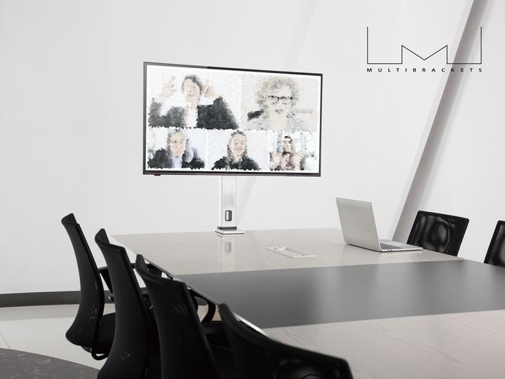 Produktbild Multibrackets Monitorhalter 37 bis 55", weiss, Tragkraft 35 kg (Tisch, 55")