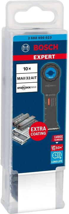 Immagine prodotto Bosch Professional Zubehör Lama EXPERT MetalMax MAII 32 AIT per utensili multifunzione, 70 x 32 mm, 10 pezzi