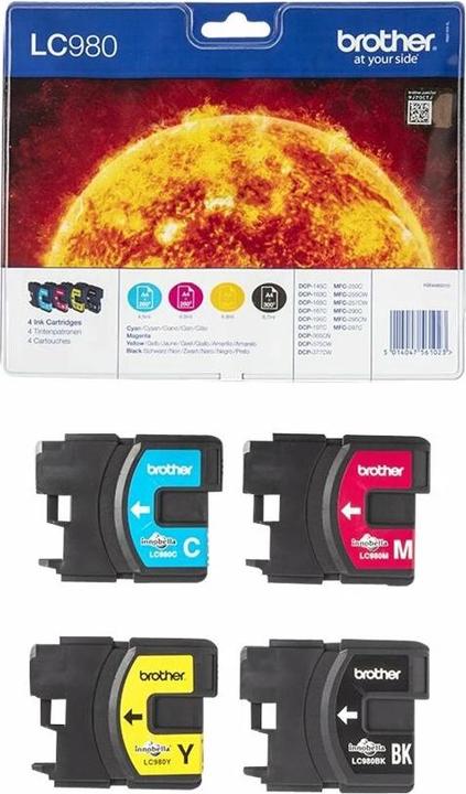 Produktbild Brother LC-980 Value Pack (M, BK, C, Y)
