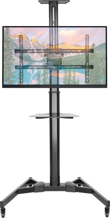 Actual product image Techly TV Trolley for LCD LED TV 37-70 inch 93-177 cm black with shelf (70", 50 kg)