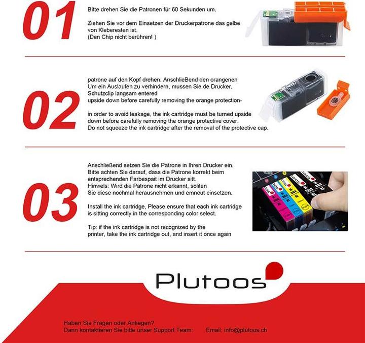Produktbild Plutoos HP 364XL Patrone XXL kompatibel, Black CB321EE