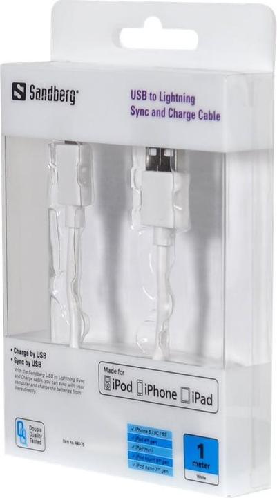 Immagine prodotto Sandberg USB su Lightning (1 m, USB 2.0)