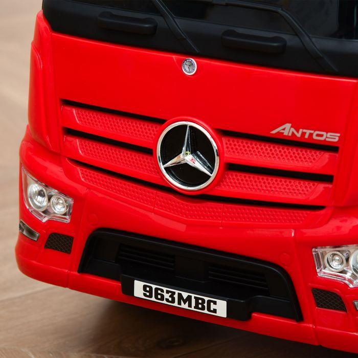 Produktbild Swisshandel24 Kinderfahrzeug Rutscherauto Rutscherfahrzeug von Mercedes ANTOS-LKW-Stil mit Licht für Kinder von 12