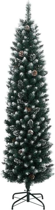 Actual product image VidaXL Künstlicher Weihnachtsbaum Tannenbaum Christbaum Schlank 300 LEDs 210cm (210 cm)