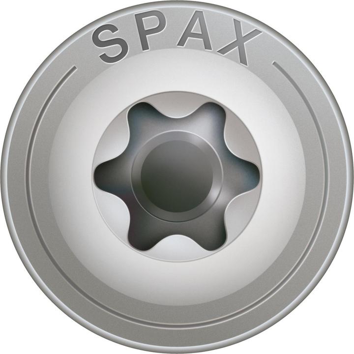 Produktbild Spax HI.FORCE, 8 x 220 mm, 50 Stück, Teilgewinde, Tellerkopf, T-STAR plus T40, 4CUT, Edelstahl rost (50 Schrauben pro Stück)