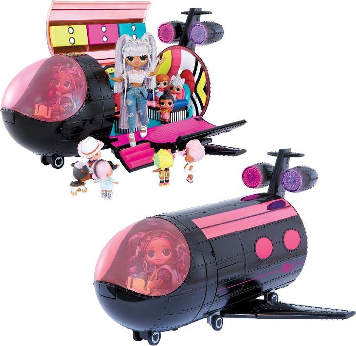 Actual product image MGA O.M.G. Remix 4-in-1 Plane Playset Transforms