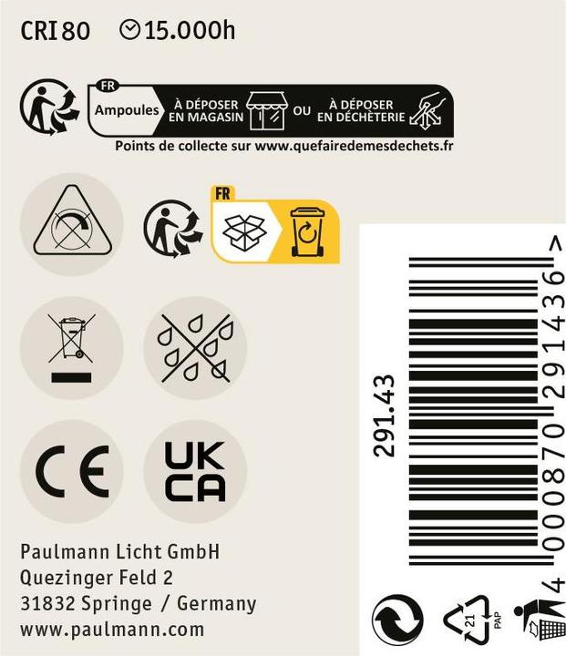 Image du produit Paulmann Socle à broches (GU4, 1.80 W, 200 lm, 1 x, F)