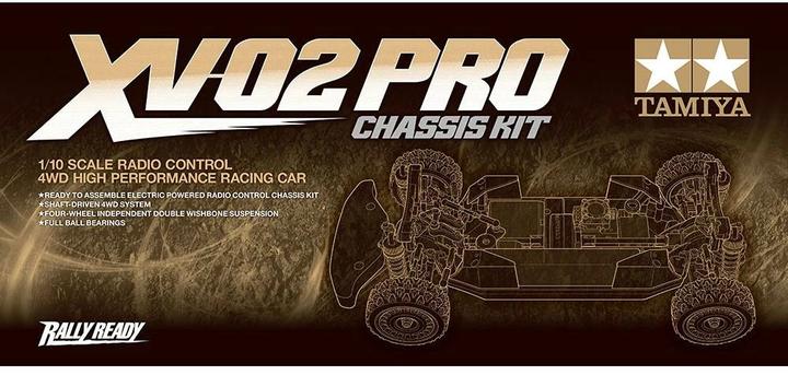 Actual product image Tamiya XV-02 PRO Chassis Kit Cardan (Kit)