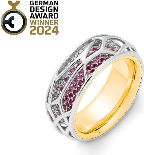 Actual product image Breuning RING - E.SAFIR PINK/Brill. 0,332 Ct. H/si (54, 750/18 K Gold)