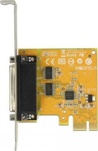 Immagine prodotto Delock Scheda PCI Express > 2 x Seriale RS-232 ad alta velocità 921K protezione ESD