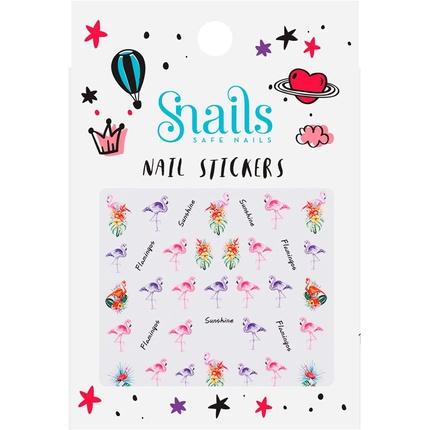 Produktbild Snails Nagelsticker Flamingos
