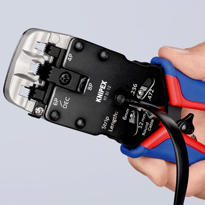 Produktbild Knipex Crimpzange für Westernstecker (200 mm)