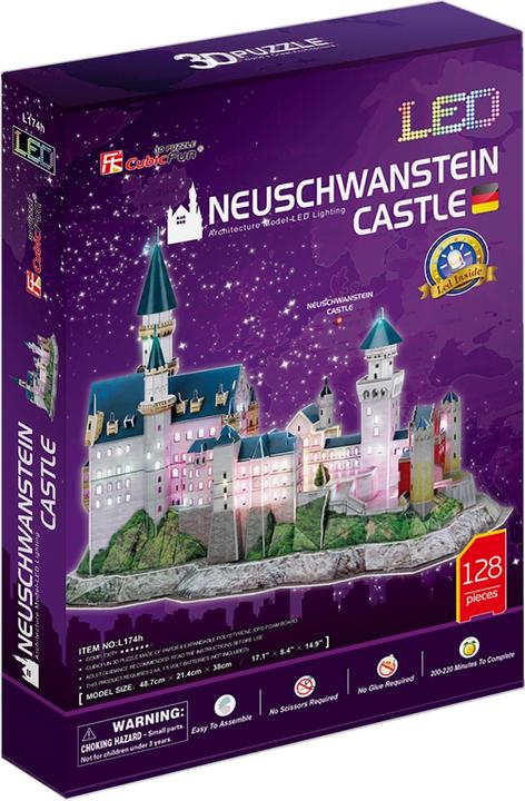 Actual product image Cubicfun Puzzle 3D Neuschwanstein Castle (128 pieces)