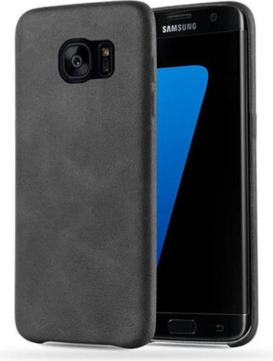 Actual product image Cadorabo Hard cover faux leather with texture (Samsung Galaxy S7 Edge)