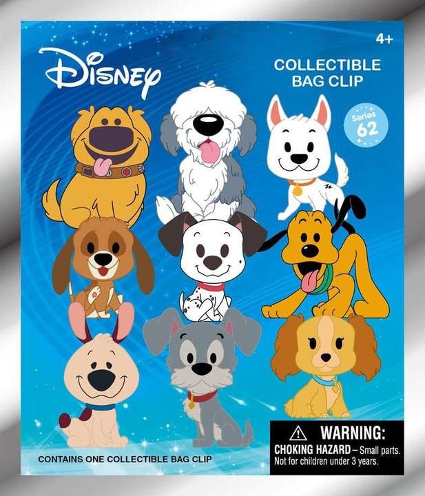 Actual product image Monogram Disney Dogs 3D Schaumstoff-Taschenanhänger Serie 1 Display (24)