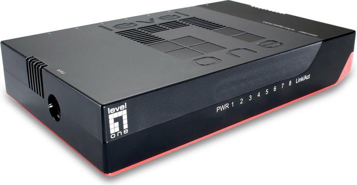 Immagine prodotto LevelOne GSW-0807 Switch Gigabit Ethernet a 8 porte 1000Mb/s, Full Duplex, 10/100 Mb/s, Full/Half Duplex (8 Porti)