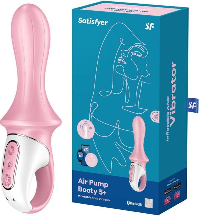 Actual product image Satisfyer Air Pump Booty 5 Connect App - Red