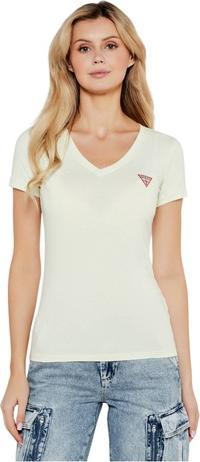 Actual product image Guess Damen T-Shirt Vn Mini Triangle Light Lime (XS)