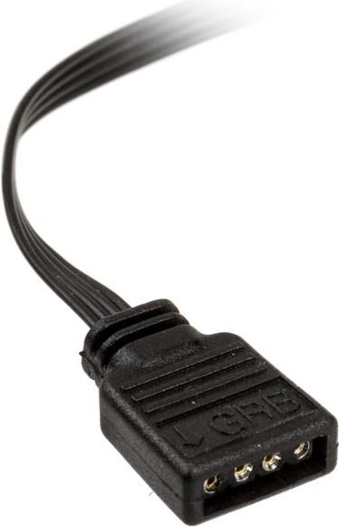 Actual product image Akasa 4-in-1 RGB splitter cable