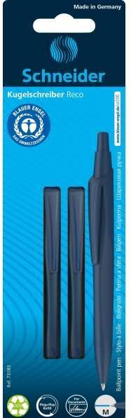 Image du produit Schneider Stylo bille Reco M bleu VE=2 pièces blister (Bleu, 2 x)