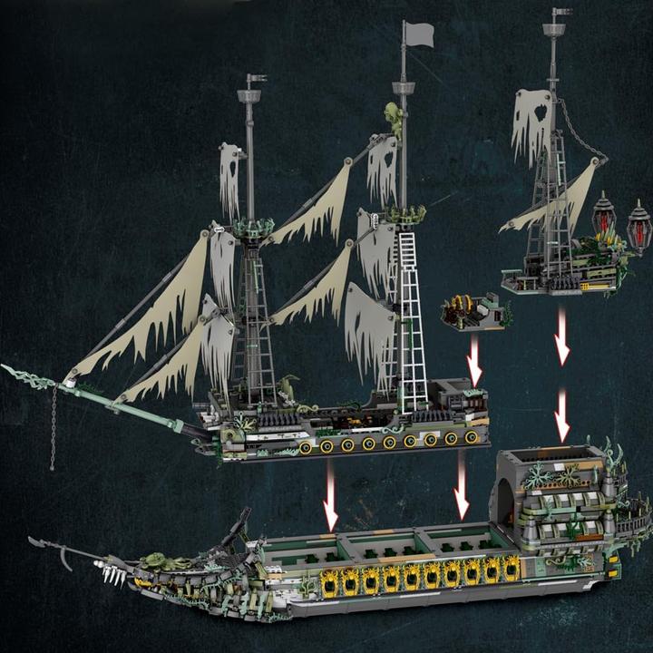 Actual product image ReoBrix The Flying Dutchman Big Ship