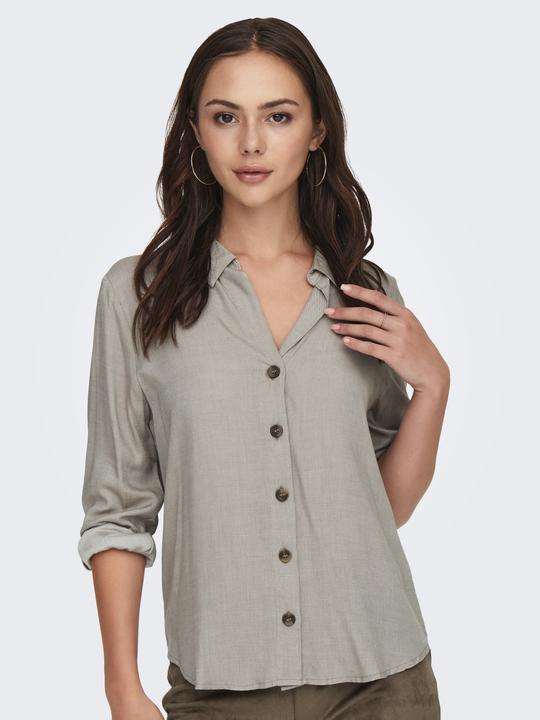Immagine prodotto JdY Vestibilità ampia Collo a camicia Polsini risvoltati Taglio voluminoso delle maniche Top a camicia (M)