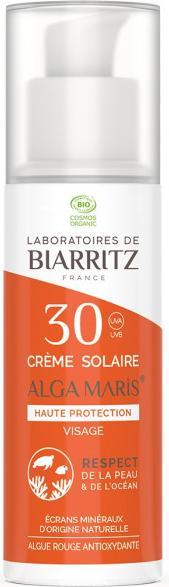 Actual product image Laboratoires de Biarritz Alga Maris Organic Sunscreen (Sun cream face, SPF 30, 50 ml, 81 g)