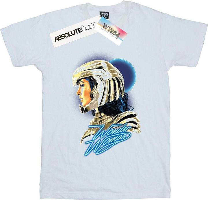 Actual product image Womens/Ladies Wonder Woman 84 Retro Gold Helmet Cotton Boyfriend T-Shirt (XL)