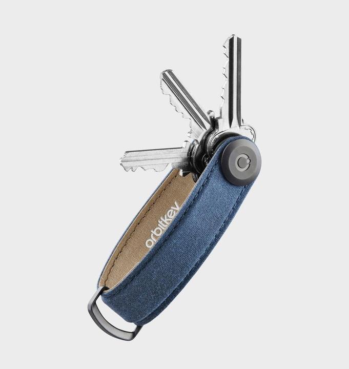 Produktbild Orbitkey Waxed Canvas Key Organiser - Navy Blue
