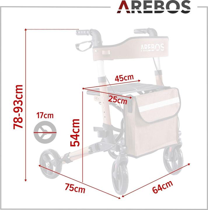 Image du produit Arebos Rollator