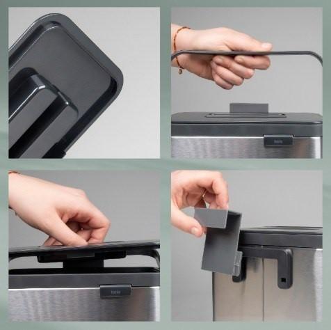 Produktbild Kela Silberner Plata Biomüllcontainer