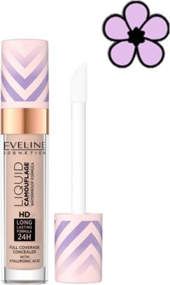 Image du produit Eveline Correcteur liquide camouflage waterproof à l'acide hyaluronique n° 05 Light Sand 7.5ml (05 Sable léger)