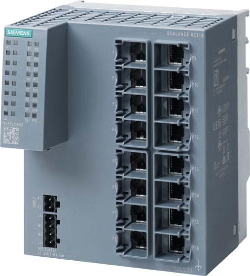 Immagine prodotto Siemens SIEM 6GK5116-0BA00-2AC2 SCALANCE XC116, 16x 10/100MBit/s porte RJ45