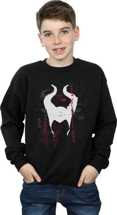 Actual product image Disney Boys Maleficent Mistress Of Evil Growing Wild Horns Collage Sweatshirt (152, 158)