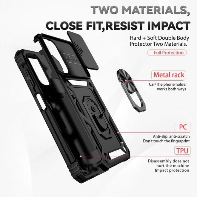 Immagine prodotto MU Classic Serie Kickstand Slide Cam (Samsung Galaxy A14 5G, Samsung Galaxy A14)
