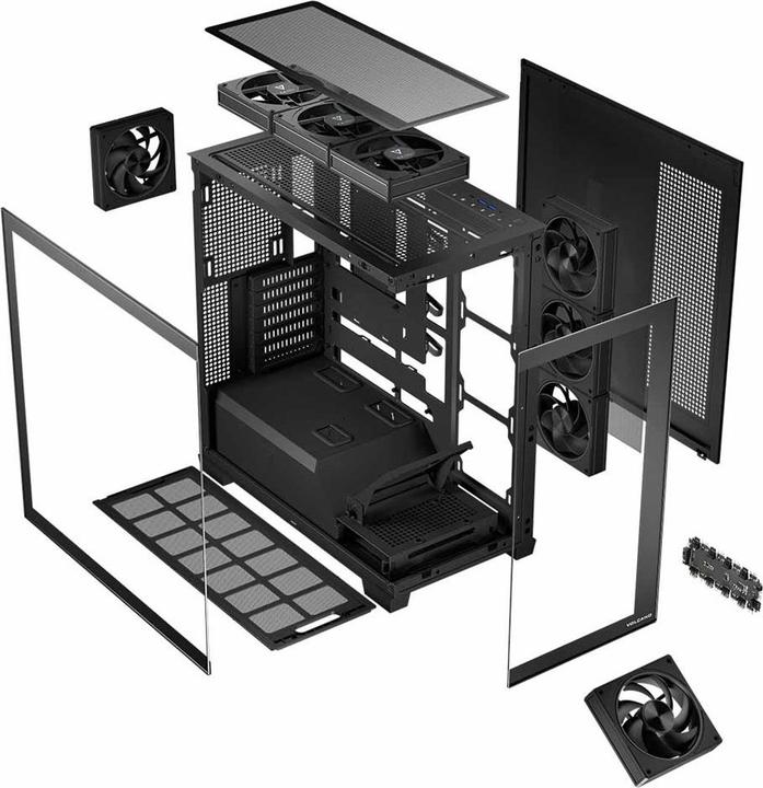 Image du produit Modecom Computergehäuse VOLCANO STELLAR ARGB MIDI 8F (Mini-ITX, mATX, ATX)