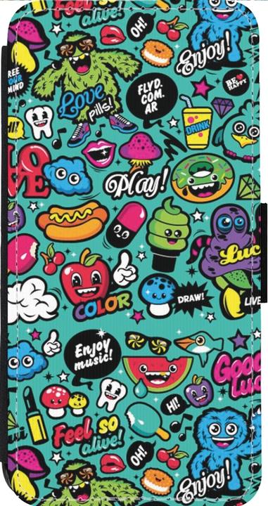 Image du produit PhoneLook Coque Wallet noir Cartoons old school (Apple iPhone 14 Pro Max)