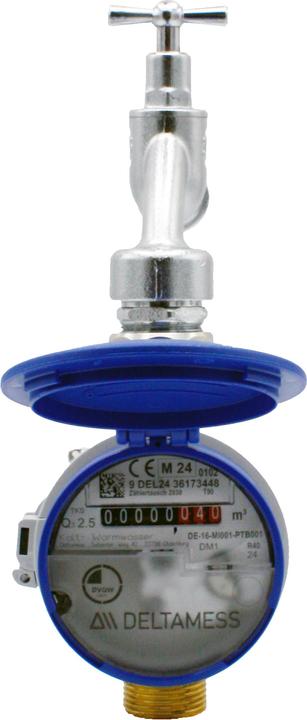 Magni Deltamess Zapfhahnzähler TKS T90 smart M G 3/4 AGx110mm, Q3 2,5 cbm/h