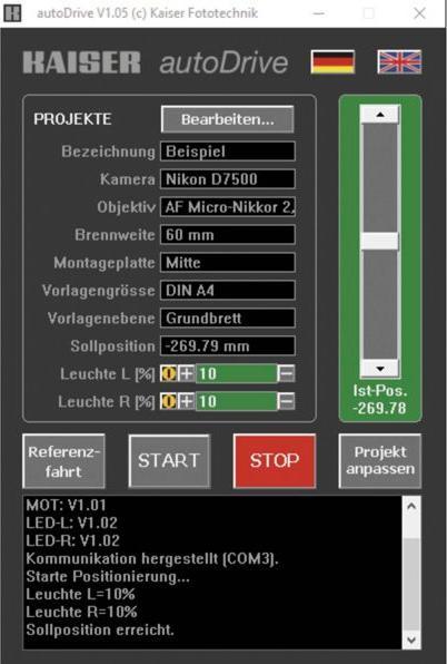 Produktbild Kaiser Fototechnik Führungssäule RSP autoDrive 1.5 (Stativhalterung)