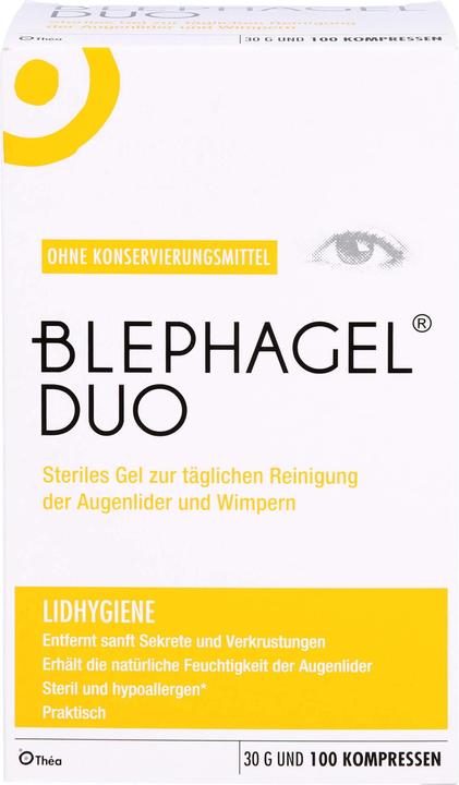 Image du produit Théa BLEPHAGEL DUO gel nettoyant stérile pour l'hygiène des paupières, 1 pc. emballage combiné (Lait nettoyant)