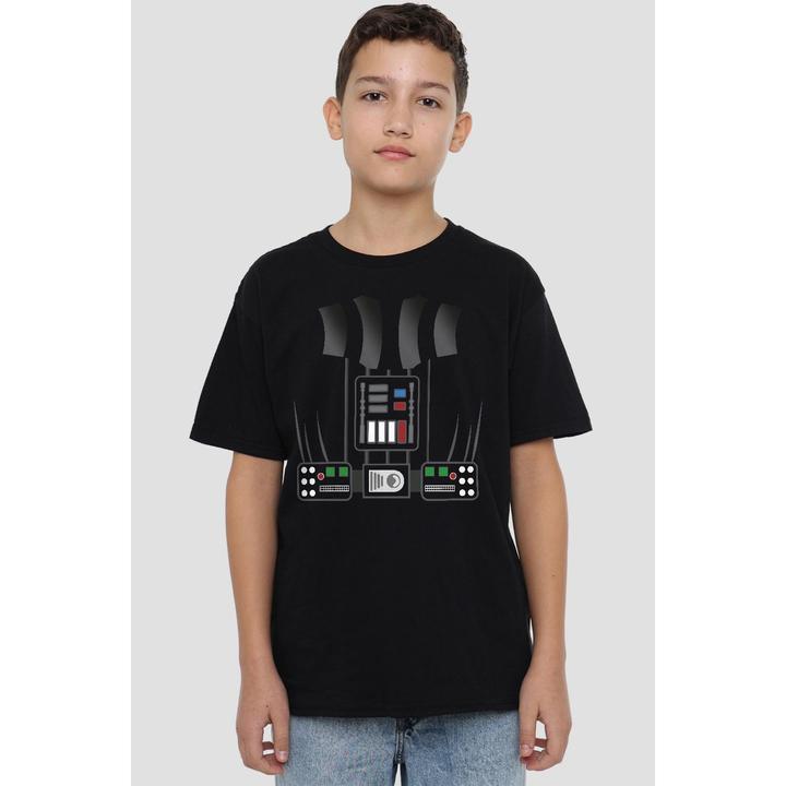 Actual product image Star Wars Childrens/Kids Darth Vader Costume T-Shirt (152, 158)