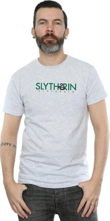 Actual product image Mens Slytherin Text T-Shirt (XXL)