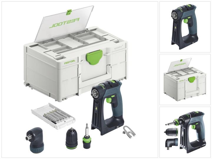 Produktbild Festool Akku-Bohrschrauber CXS 18-Basic-Set (Akkubetrieb)