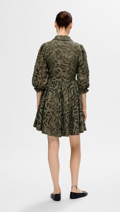 Actual product image Selected Femme Broderie Anglaise Mini Dress (34)