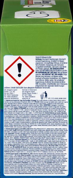 Immagine prodotto dm Denkmit Detergente per uso intensivo 3in1 Active Caps (22 Cicli di lavaggio, Lavare i baccelli)