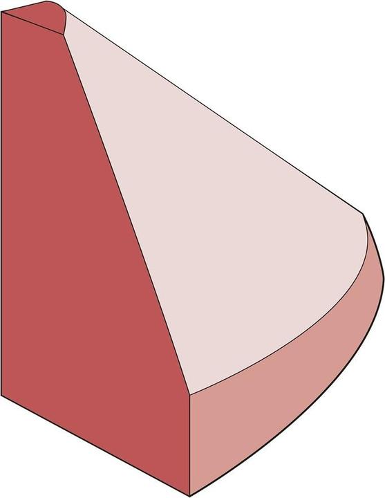 Image du produit Moravia Embout haut Bordure élastique rouge-brun 10x15x10 cm, 1 kg, matériel de montage inclus
