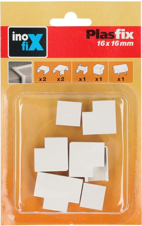 Actual product image Inofix Plasfix connectors 16x16mm assorted 7 pieces (Duct, 16 cm)