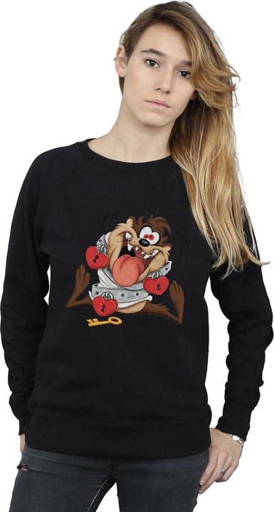 Actual product image Looney Tunes Womens/Ladies Taz Valentine's Day Madly In Love Sweatshirt (XL)