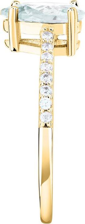 Actual product image Morellato Elegant gold-plated ring with zircons Tesori SAIW2100 - Circuit: 50 mm (50, 925 Silver)