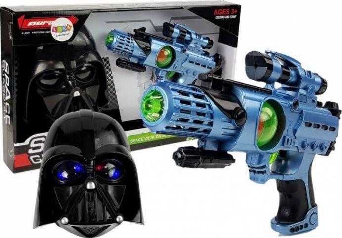 Produktbild Lean Toys Laserpistole + Weltraumkriegermaske